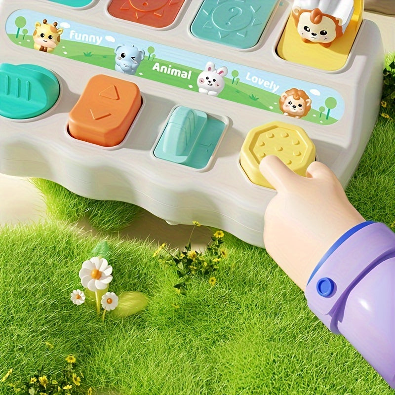 Interactive Pop-Up Animal Sound Game for Kids Educational Toy for Ages 0+