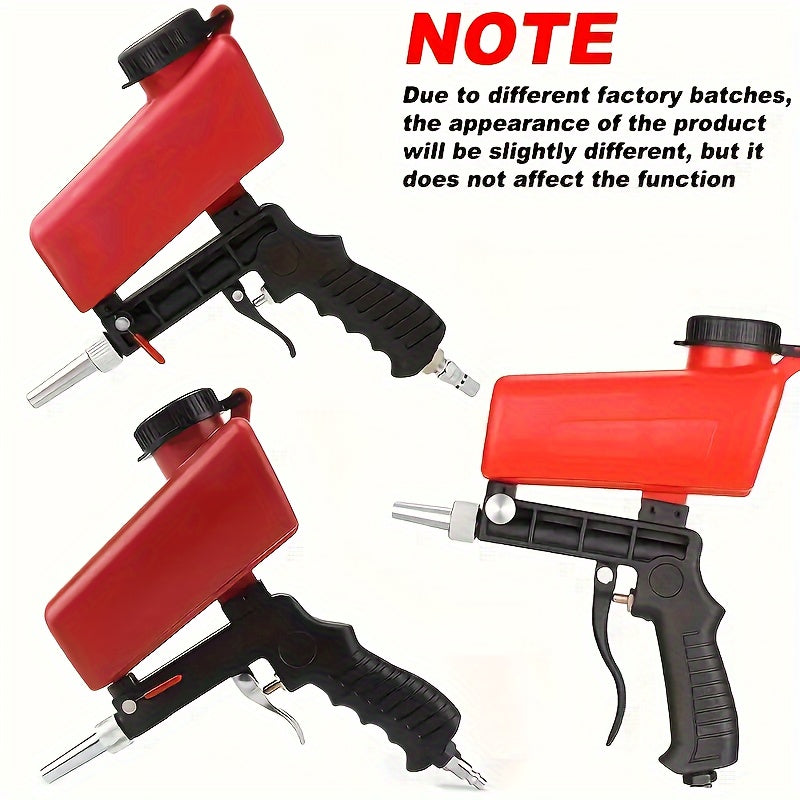 Portable Sandblasting Gun 90psi Gravity-Fed for Rust Removal and Detailing