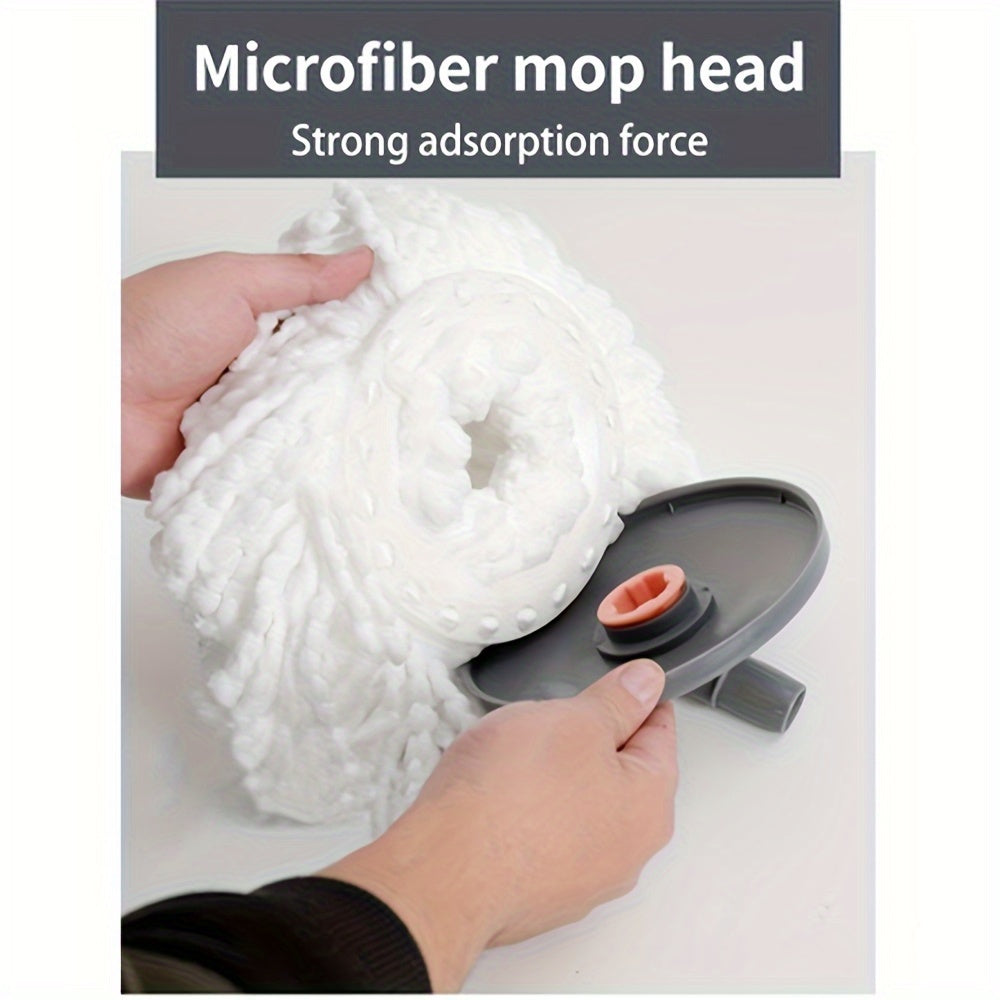 Uyda aylanuvchi pol mopi va chelak to'plami - 1 to'plam, chang olish uchun qulay mоп, quruq va nam foydalanish uchun, oila, oshxona, hammom pollari uchun mukammal, tozalash materiallari va asboblari.