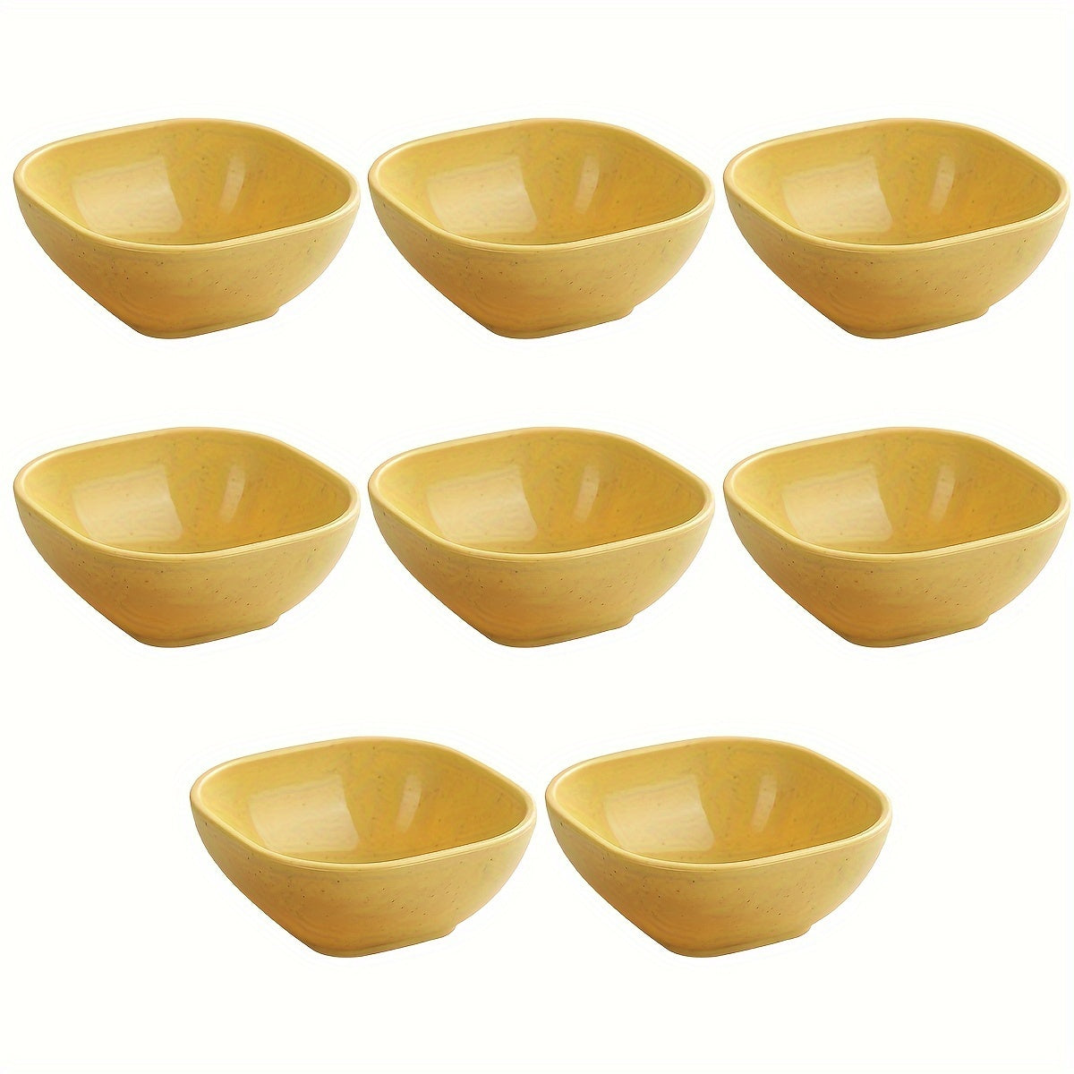 8 to 12 Square Ceramic Sauce Bowls for Korean, Chinese, Middle Eastern Cuisine