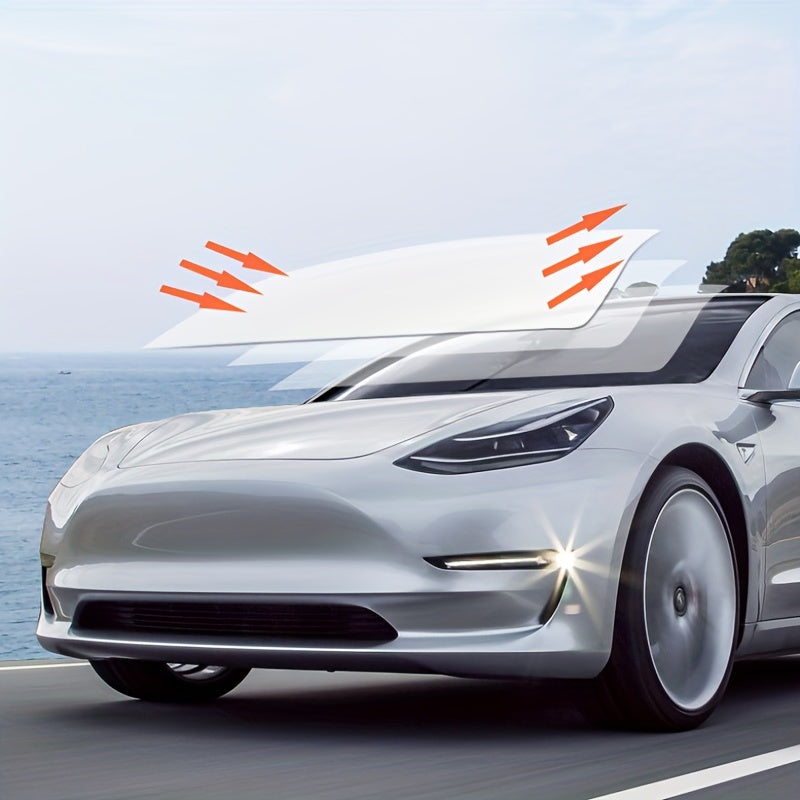 Передний солнцезащитный козырек из полиамида с рулоном, UV-защита, противотуманный для Tesla Model 3/Y