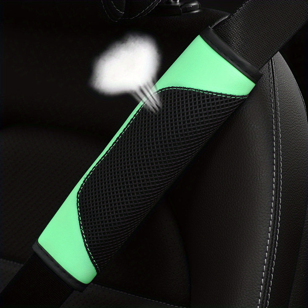 Women's Breathable Mesh Car Seat Belt Shoulder Cover Soft Comfortable Protector