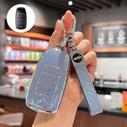 Universal TPU Car Remote Key Fob Cover with Keychain for SUV Models