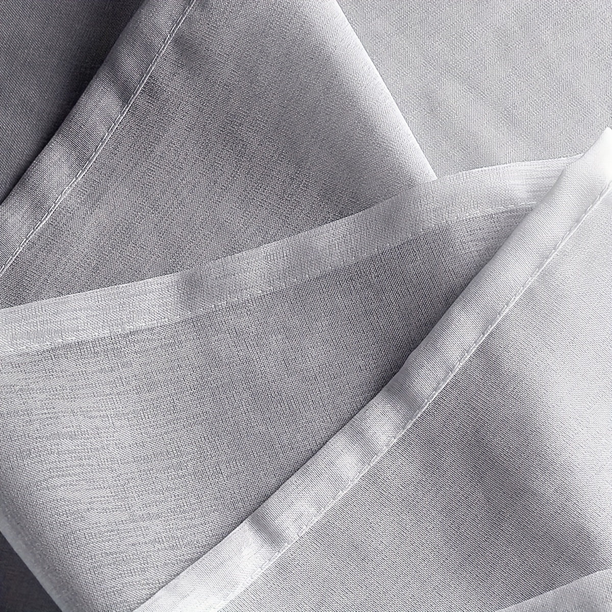 Gradient Sheer Curtain and Printed Rod Pocket Window Treatment Set for Living Rooms