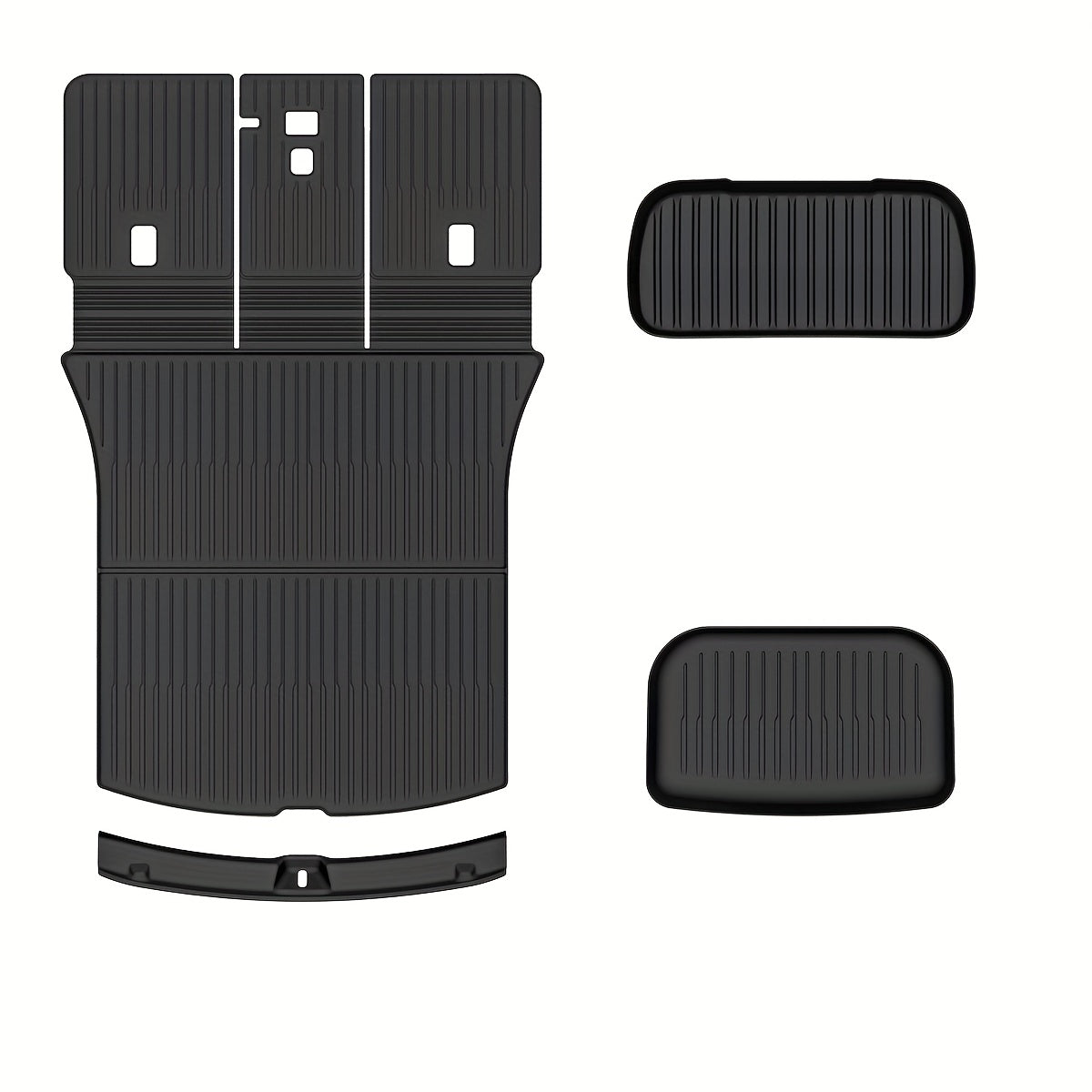 All Weather Floor Mats Set for Tesla Model Y 2025 Deluxe Custom Fit TPE