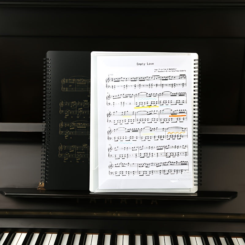 Carpeta A4 de 40 bolsillos para organización y protección de documentos y partituras