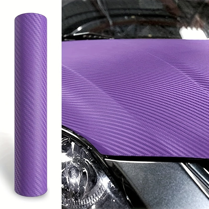 Universal Car 3D Carbon Fiber Vinyl Wrap Sheet Roll Sticker Decal 127x30cm