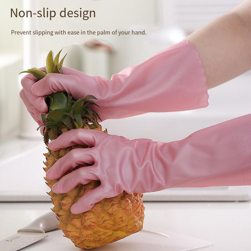 Waterproof Latex Gloves for Kitchen Cleaning Housework and Dishwashing