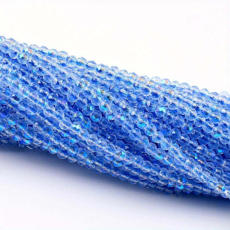 Set of 950/620 Pieces 2mm 3mm Faceted Faux Crystal Glass Beads for Jewelry Making