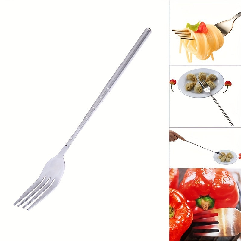 Stainless Steel Retractable Dinner Fork for Halloween and Christmas Parties