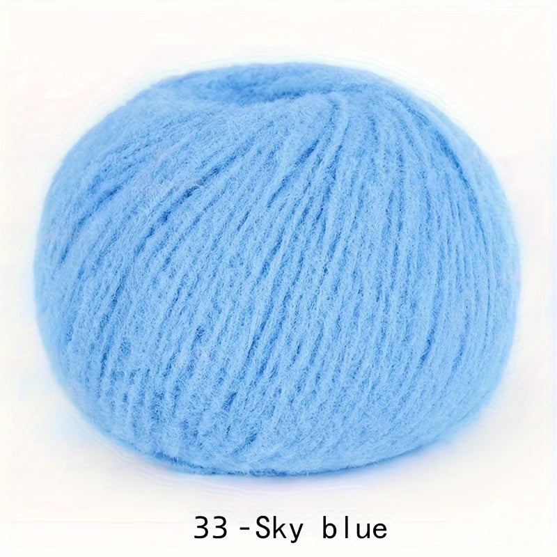 Soft Velvet Yarn Roll 40g Mixed Color Nylon for Knitting Dolls Scarves Blankets