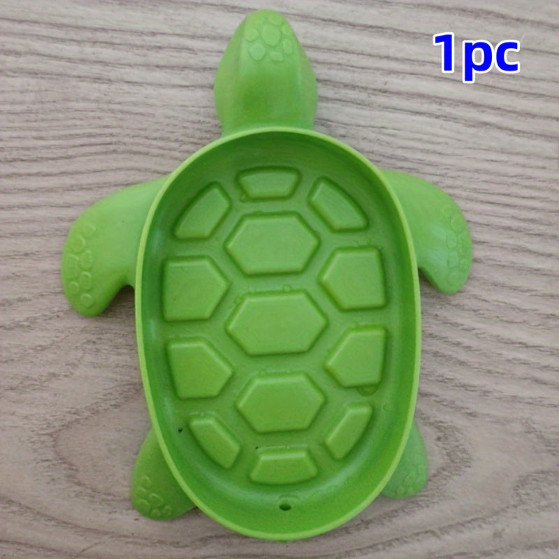 Turtle-Shaped Soap Dish Plastic Drainage Bathroom Accessory