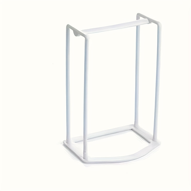 Organizador de colgadores de plástico blanco para ropa y accesorios, almacenamiento compacto