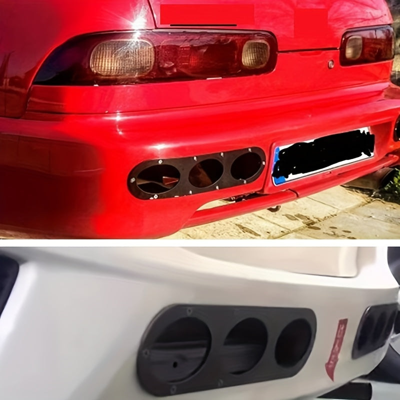 Universal Aluminum Alloy Rear Bumper Diffuser Plate Pair for Improved Aerodynamics