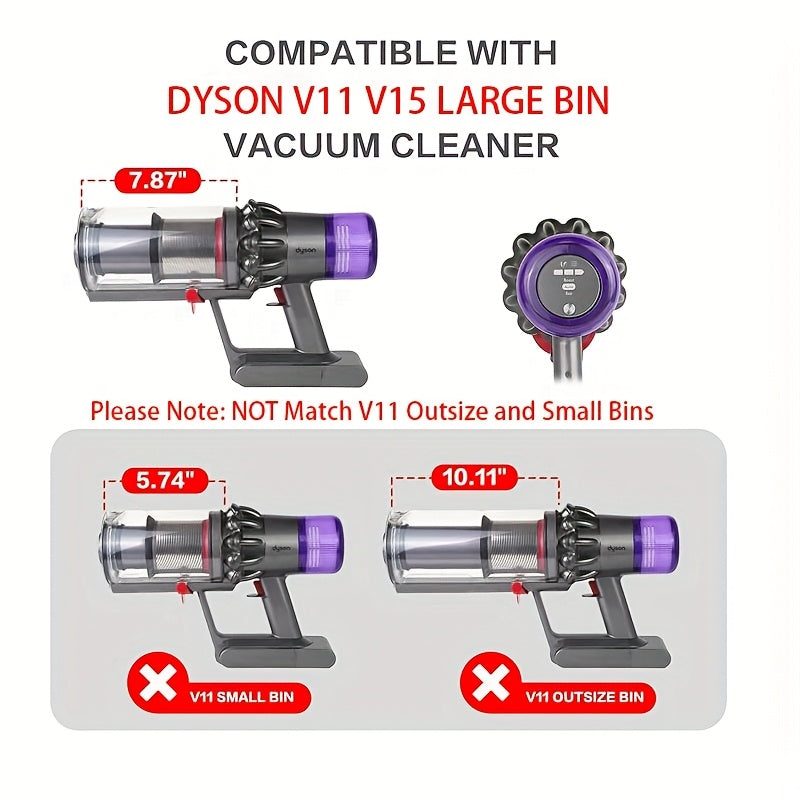 V11/V15/SV14/SV15/SV22 Changyutgich uchun HEPA filtr va tozalash cho'tkasi bilan chang qutisi almashtirish - #970050-01, #965443-01 qismlari bilan mos keladi, binafsha to'r filtr va yashil tozalashni o'z ichiga oladi