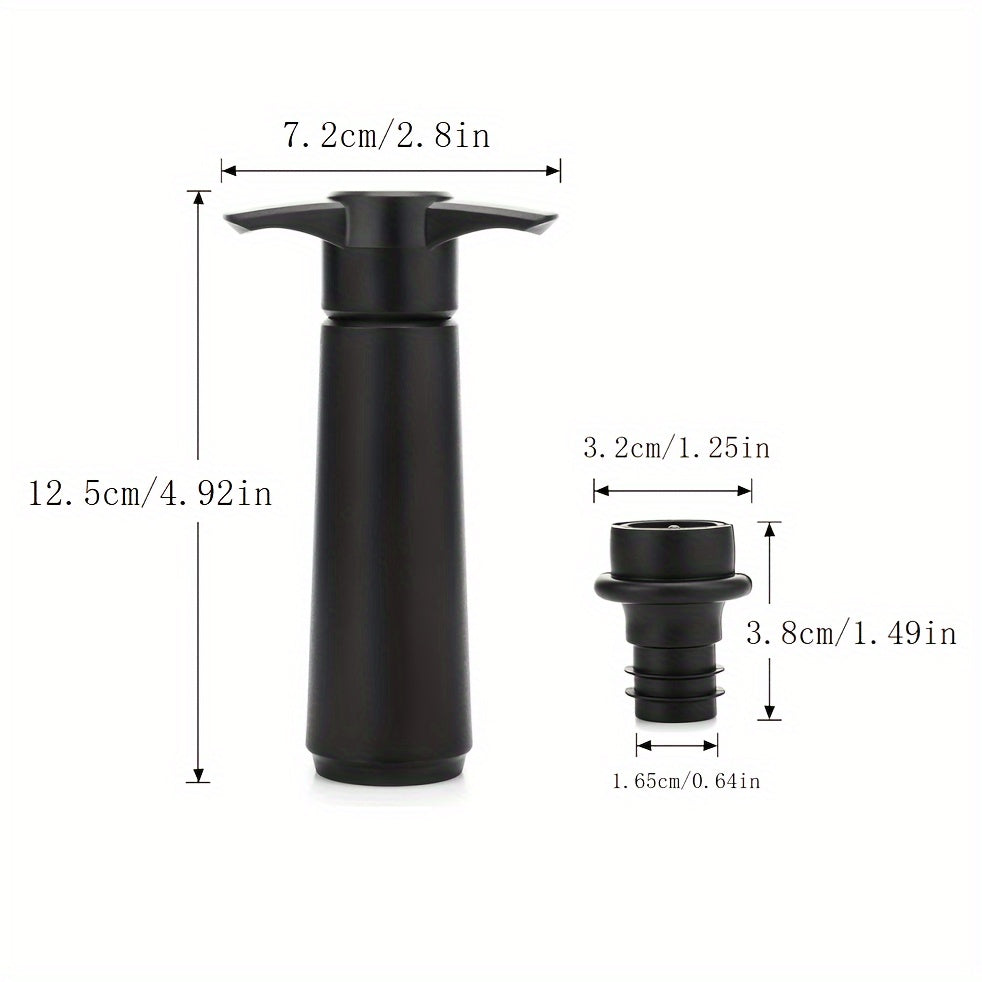 Juego de conservador de vino para mantener el vino fresco sellado al vacío regalo para vacaciones