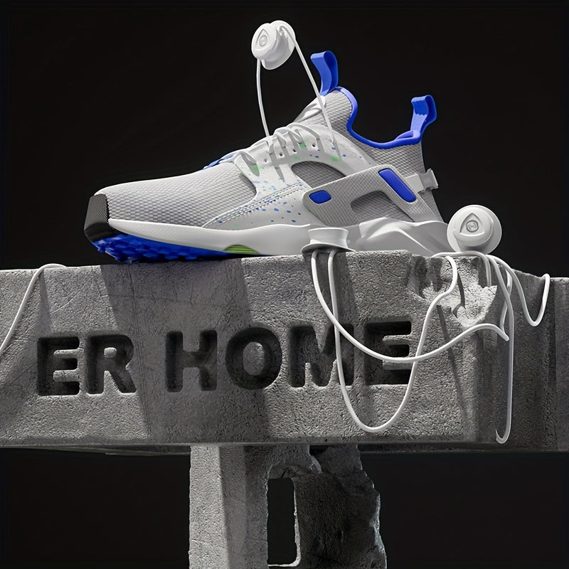 Unisex Sport Shoe Buckles and Laces Set, Rotatable Fasteners, No Tie