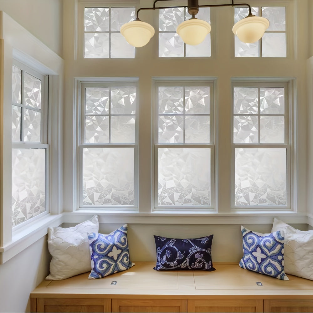 Adhesivo de película de vidrio para privacidad y decoración, esmerilado, 36x72 pulgadas