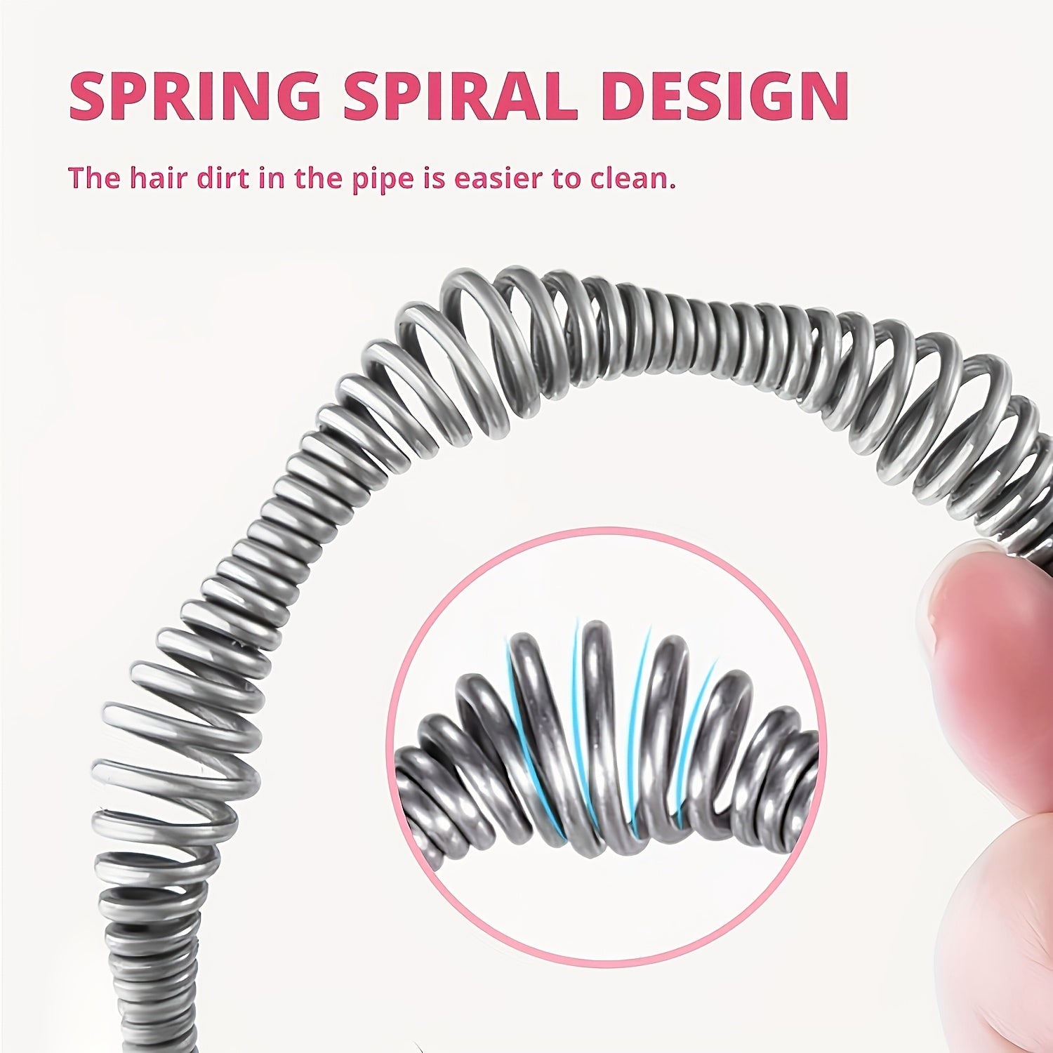 10m Flexible Spiral Wire Drain Clog Remover Manual Plumbing Snake for Kitchen Bathroom Commercial Use