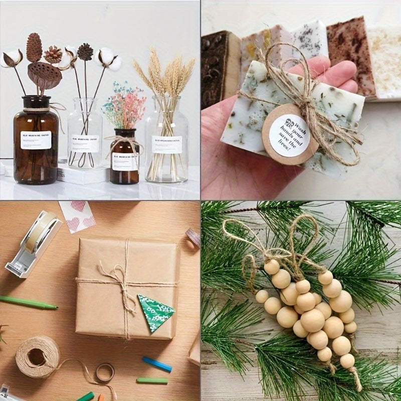 Durable Jute Rope 656 Feet 2mm Thick for Crafts Gardening Gift Wrapping Decorations