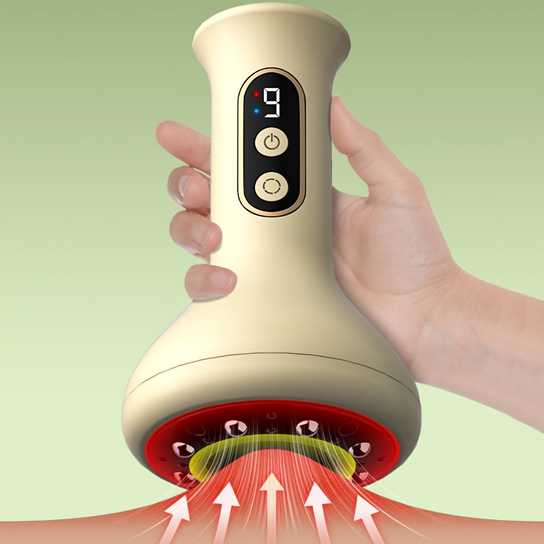 Portable Cupping Massager with Adjustable Intensity Hot Compress Rechargeable Battery
