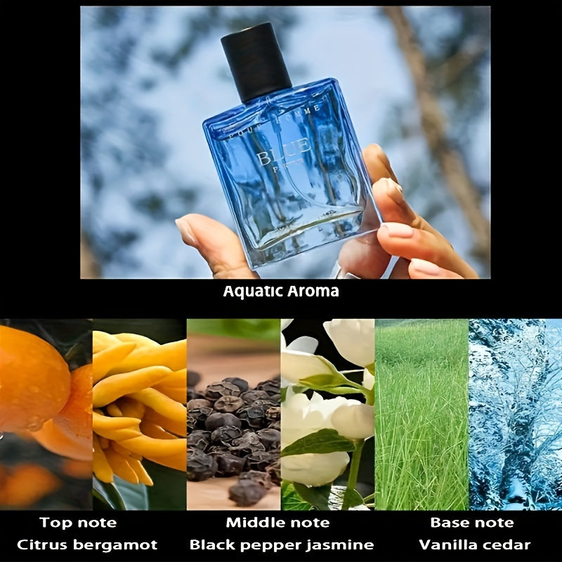 Men's Eau de Toilette Fragrance Spray 5-15% Oriental Notes Alcohol-Based Cruelty-Free 100ml