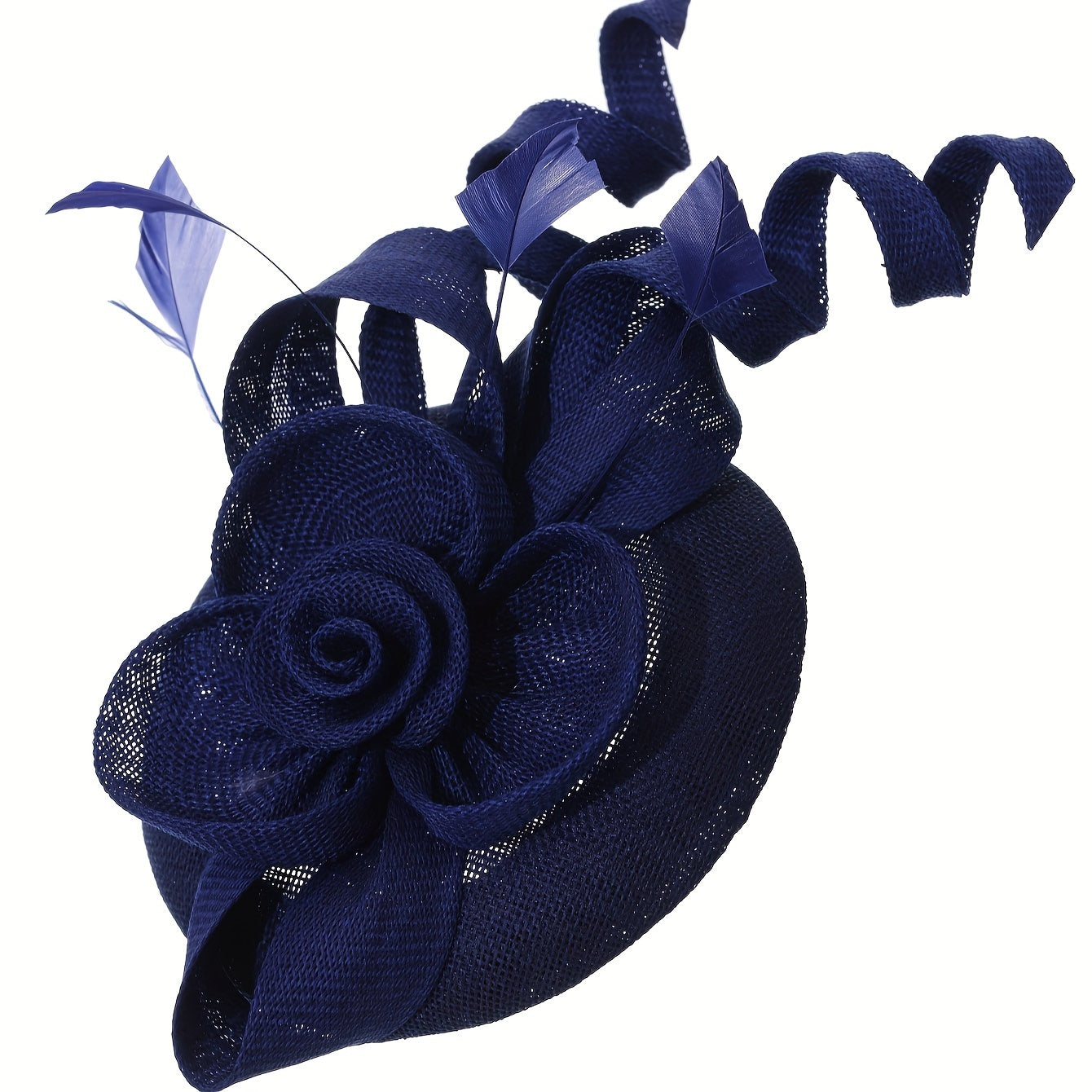 Ayollar uchun vintage linen yuqori qalpoq va sun'iy mo'ynali soch aksessuari