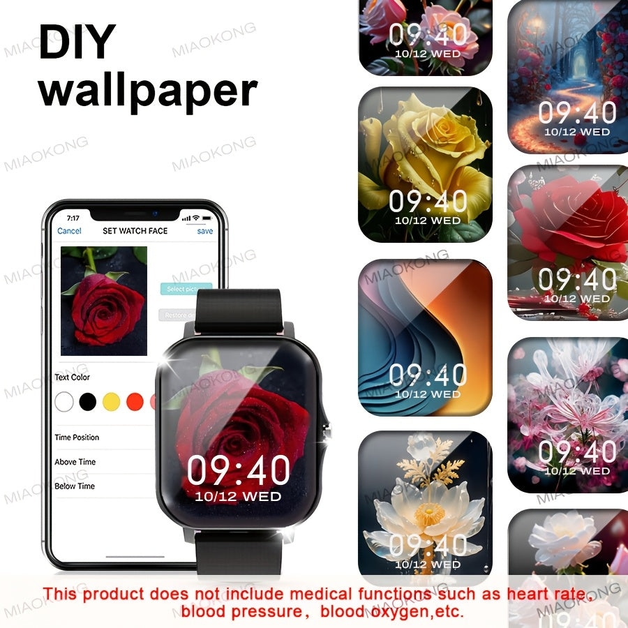 1.83-Inch Outdoor Fitness Smartwatch with Calling Messaging Music Control and Health Tracking