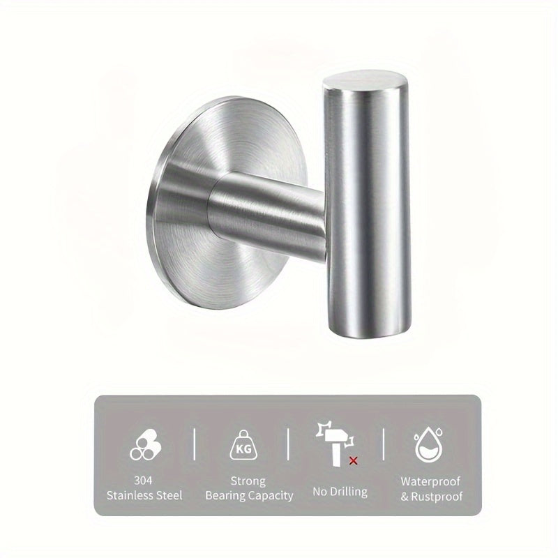 Gancho de baño de acero inoxidable para colgar ropa y toallas