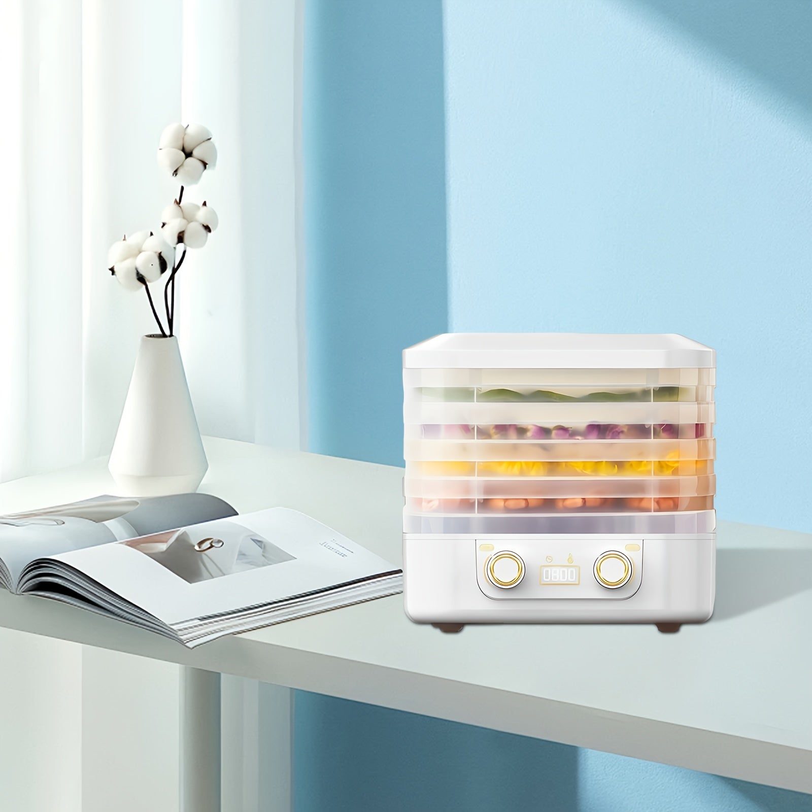 European Standard Dry Fruit Dehydrator Food Baking Multi-function DIY Helper for Baking and Drying Fruits and Vegetables