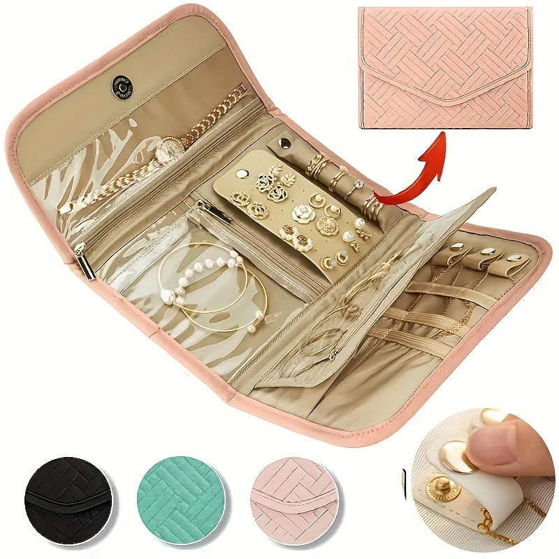 Водонепроницаемый дорожный органайзер для хранения украшений, складной портативный органайзер