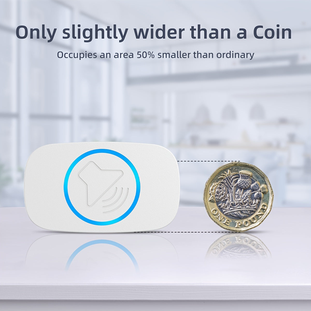 Wireless Doorbell with 38 Ringtones 1050FT Range Adjustable Volume and LED Indicators