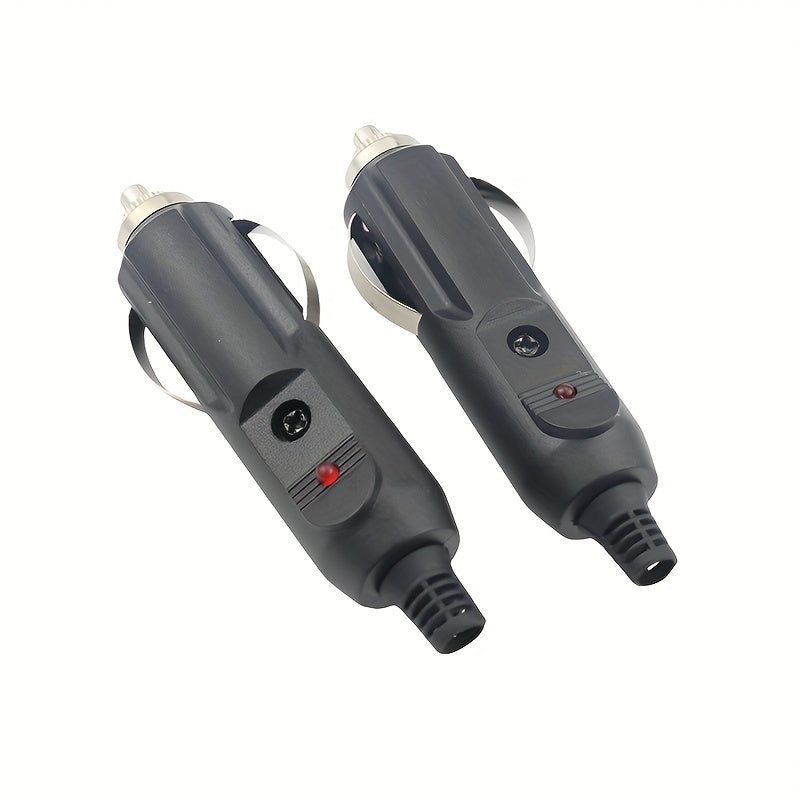 2 piezas de conectores de encendedor de coche de 12V con fusible y luz LED