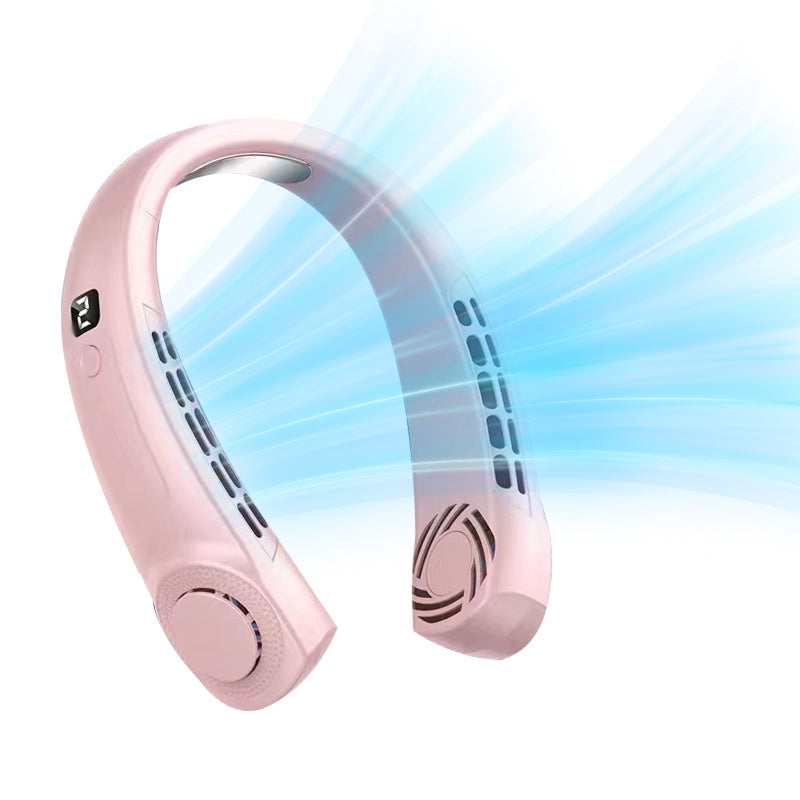 Bladeless Portable Neck Fan 360° Rotatable Airflow USB Rechargeable