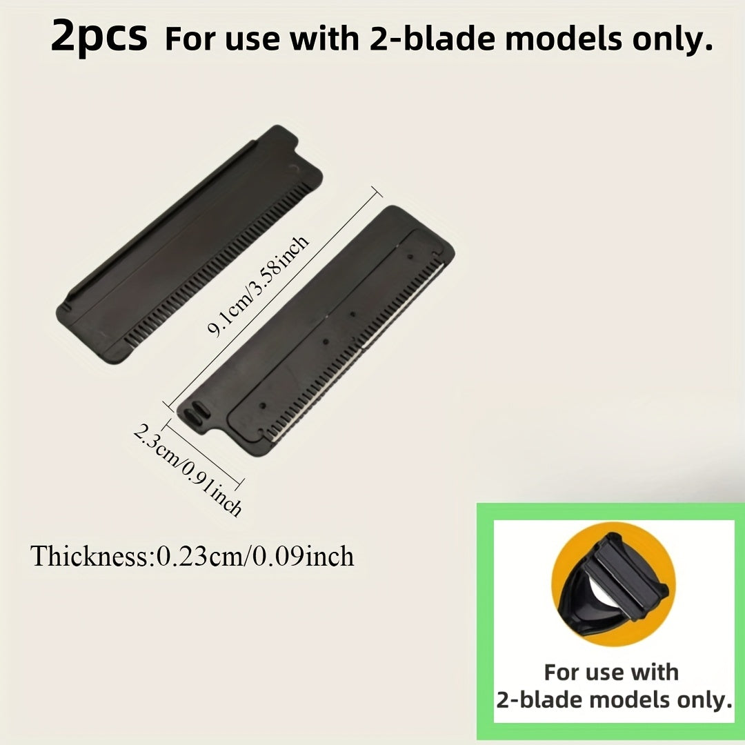 Men Back Shaver Set With Safety Blade Tech Ergonomic Handle Wet Dry Use