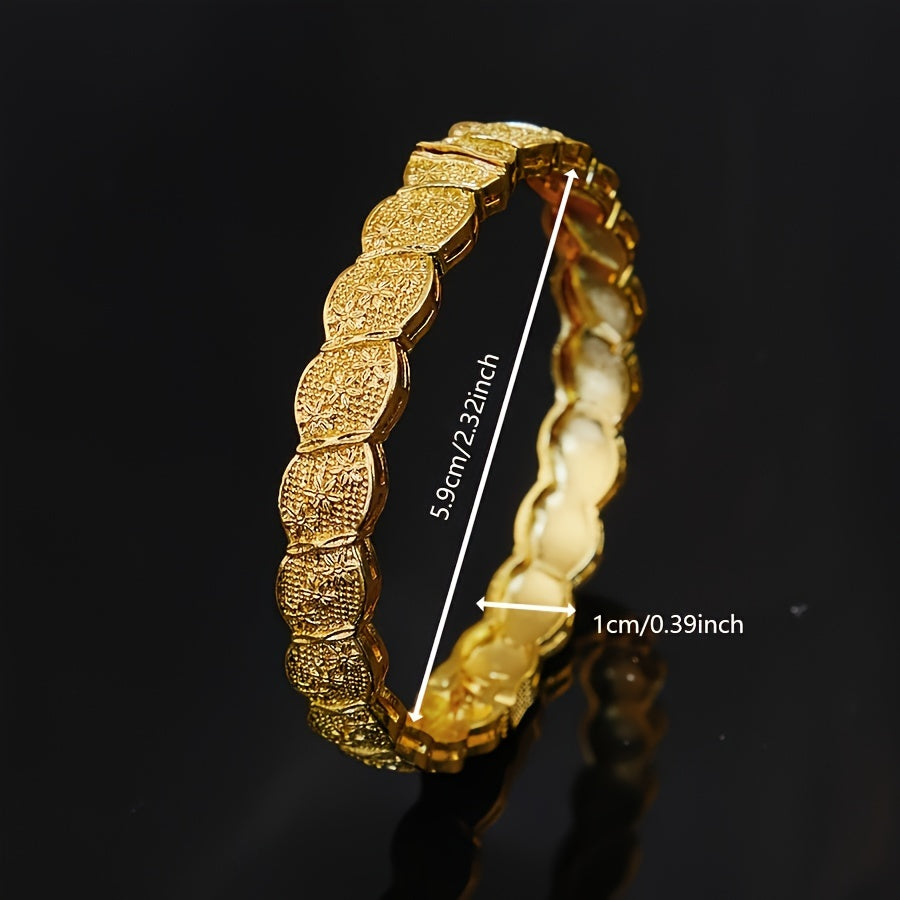 Set of 4 Elegant Luxury Silver Bracelets for Women Weddings Parties Gifts