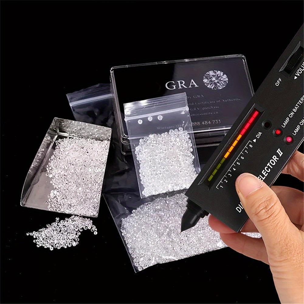 Moissanit bo'sh tosh dumaloq yulduzcha oq 2.7mm-6.0mm zargarlik buyumlari tosh