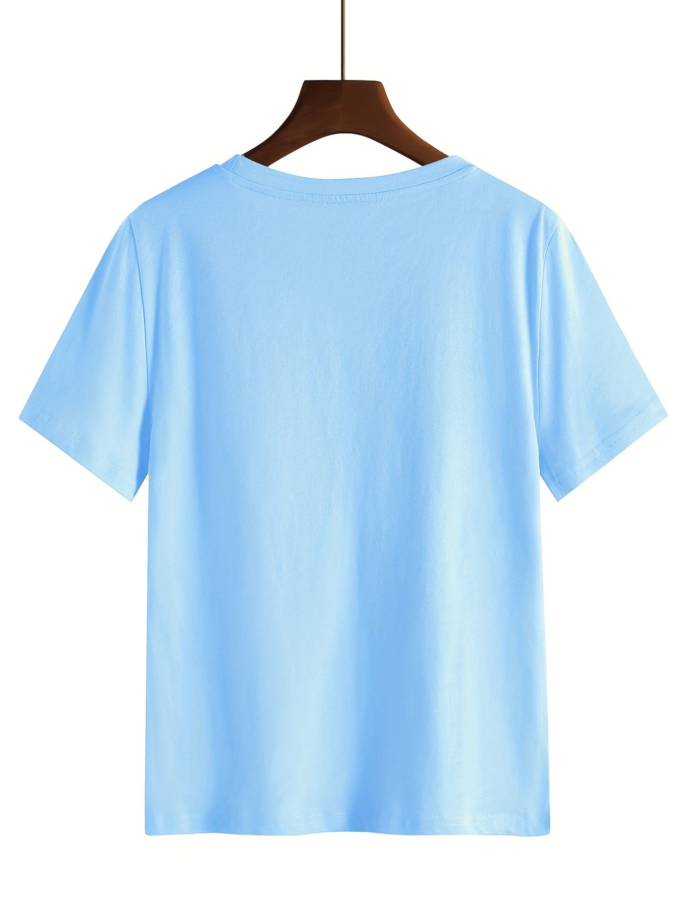 Women's Floral Print T-Shirt Soft Stretchy Loose Fit Casual Top for Spring Summer