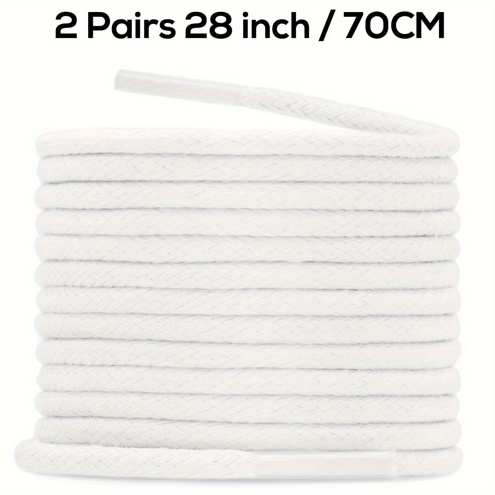 Unisex Waxed Shoelaces 0.25cm Thick Round Replacement Multi-Coloured 4 Pairs