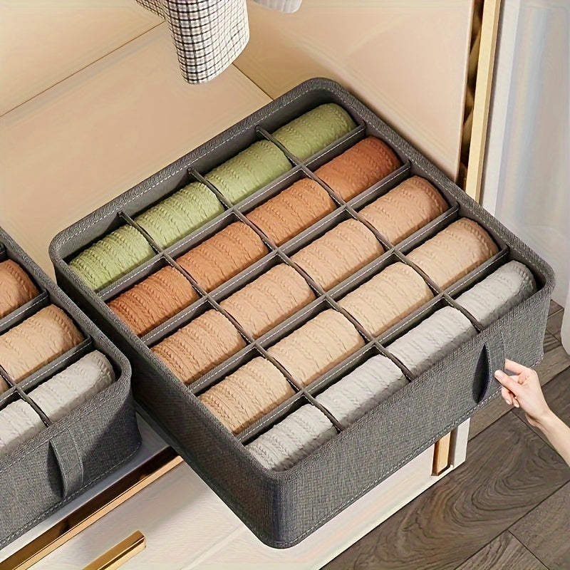 Fabric Drawer Organizers for Underwear Socks and Accessories Multi-Size Storage Boxes