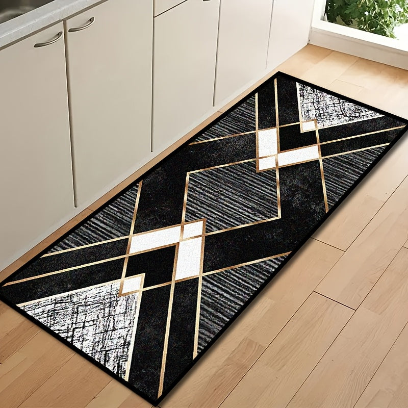 European Style Polyester Area Rug Waterproof Non-Slip Stain-Resistant Carpet