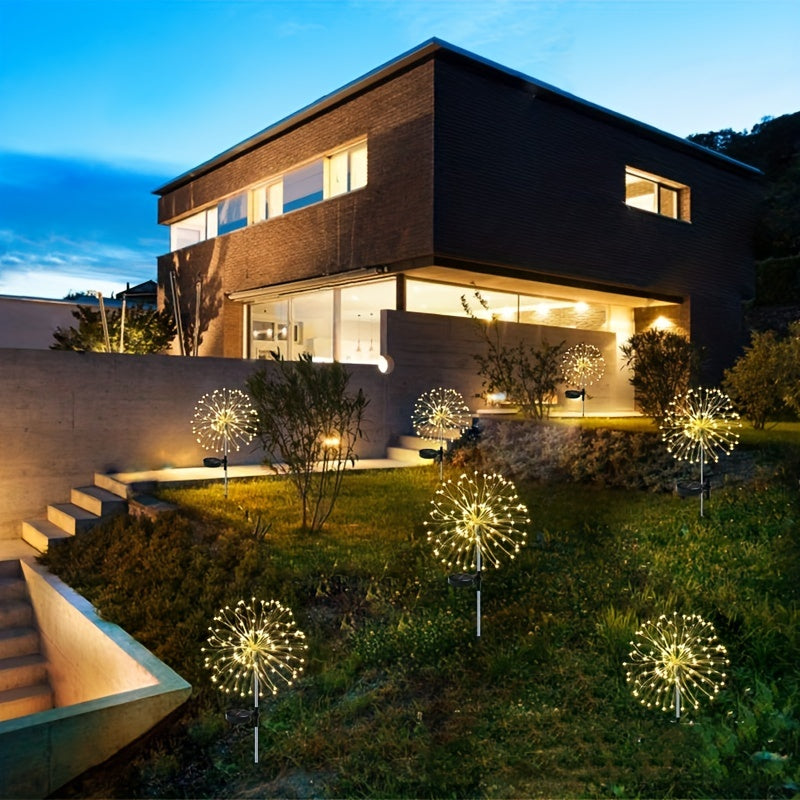 Solar-Powered Outdoor Fireworks Lights with 8 Modes 200LED 150LED 60LED