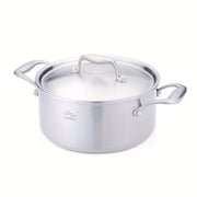 2.5L Tri-Ply Stainless Steel Soup Pot Induction Compatible Durable Cookware