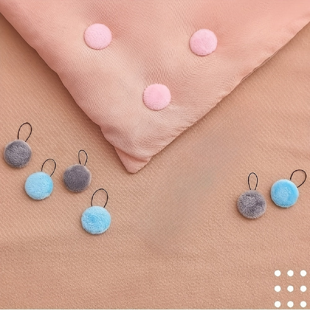 Set of 8 Pink Bedding Fasteners Non-Slip Quilt & Duvet Cover Clips Adjustable Snap Buttons