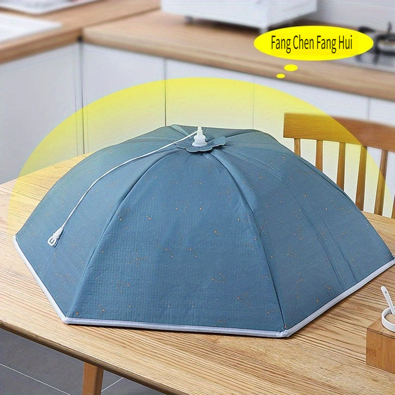 Insulated Folding Food Cover for Large Round Tables Snowflake Pattern Dust Protection