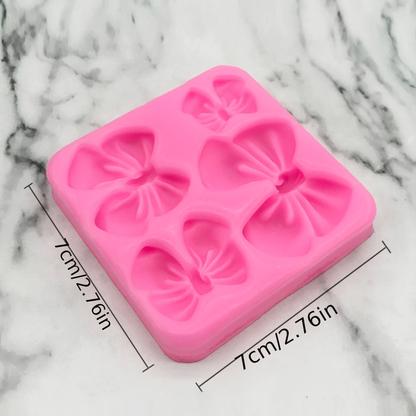 Silicone Mold Set for Cake and Cupcake Decoration Includes Chocolate Fondant and Mini Bows