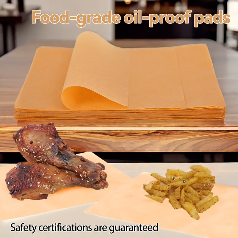 100 Pack Unbleached Baking Paper Liners Non-Stick Food Safe for Oven and Grill