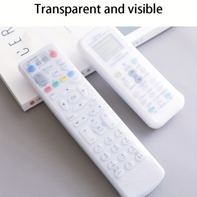 Rabbit-Shaped Silicone Remote Control Cover Dustproof Glow-in-the-Dark for TV and Air Conditioner