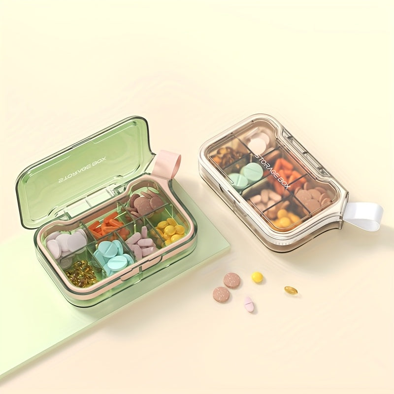 Sealed Polycarbonate 4/7 Compartment Pill Organizer Case Moisture-Proof