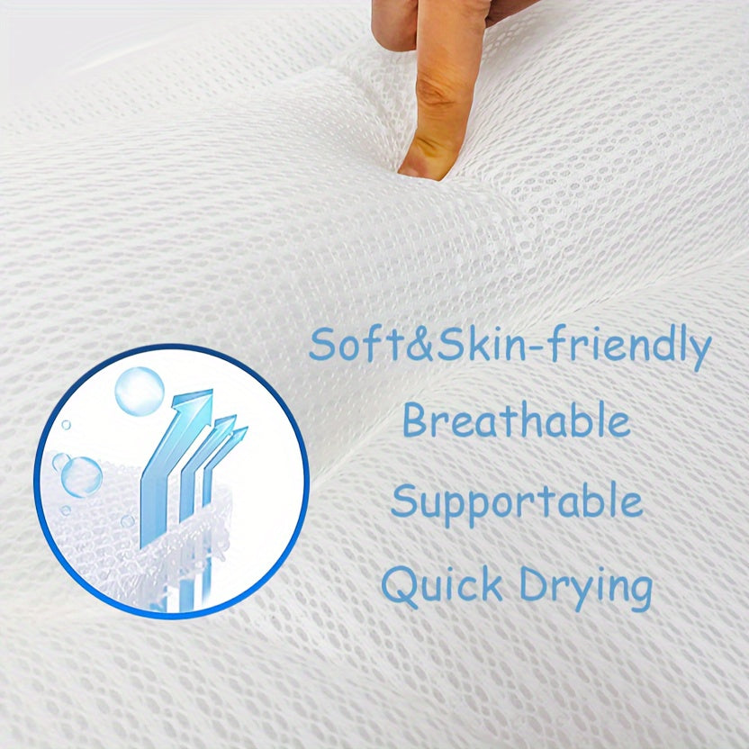 Эргономическая ванночка для ванны с нескользящим присоском, быстро сохнет, моется в машине, белая